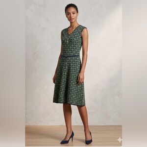 yigal azrouel Fit And Flare A Line Geometric Print Knit Dress Size M
